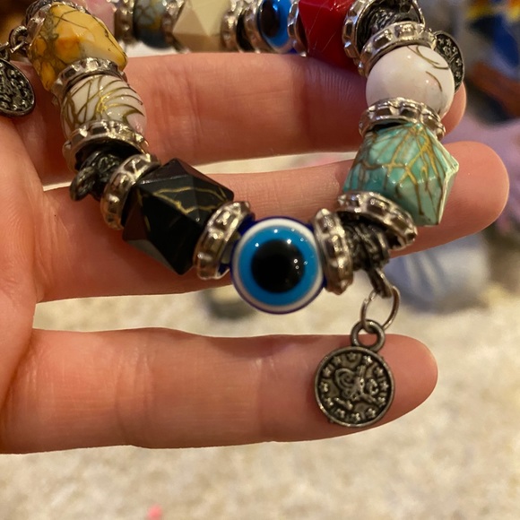 Colourful charm bracelet - Picture 3 of 8